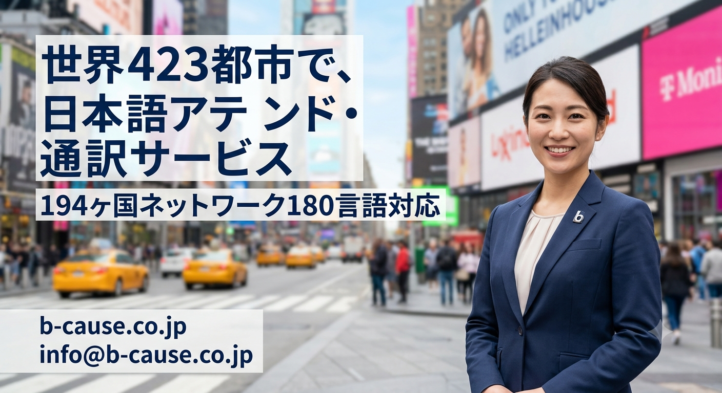 世界423都市での通訳